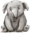 a drawing of an elephant with a big nose.jpg